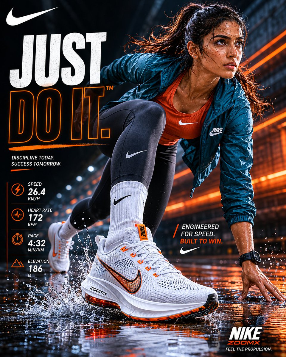 Nike Sportswear Editorial Advertisement