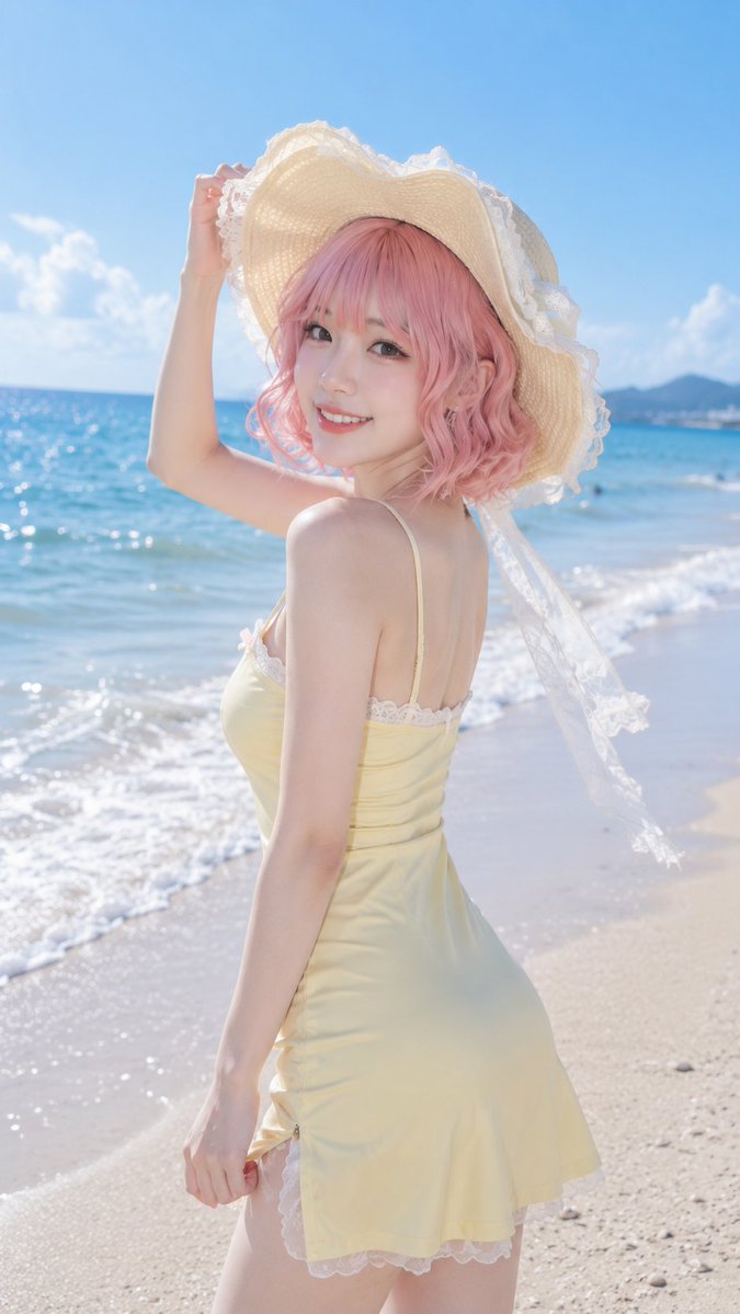 Summer Beach Vacation Portrait