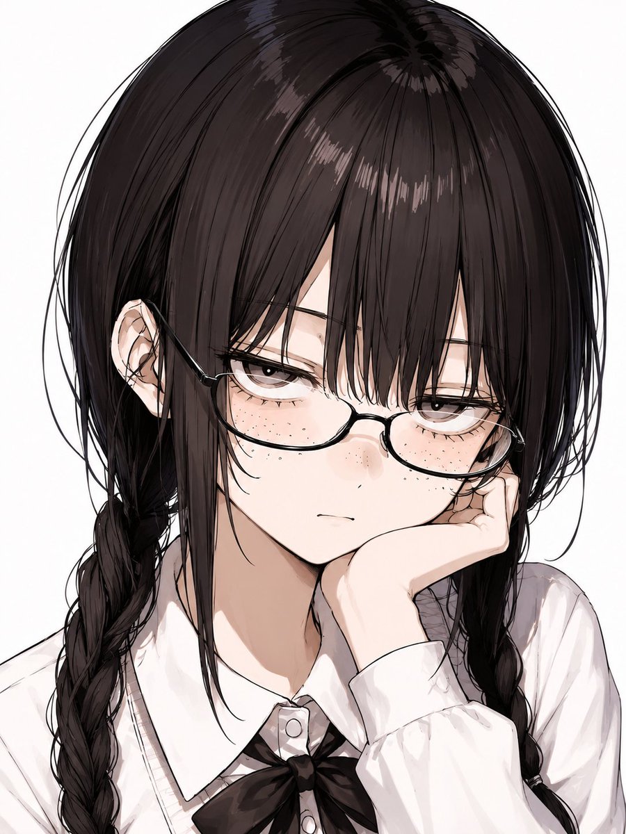 Censored Anime Schoolgirl Portrait