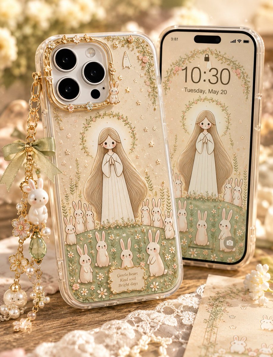 Kawaii Rabbit Smartphone Case Mockup