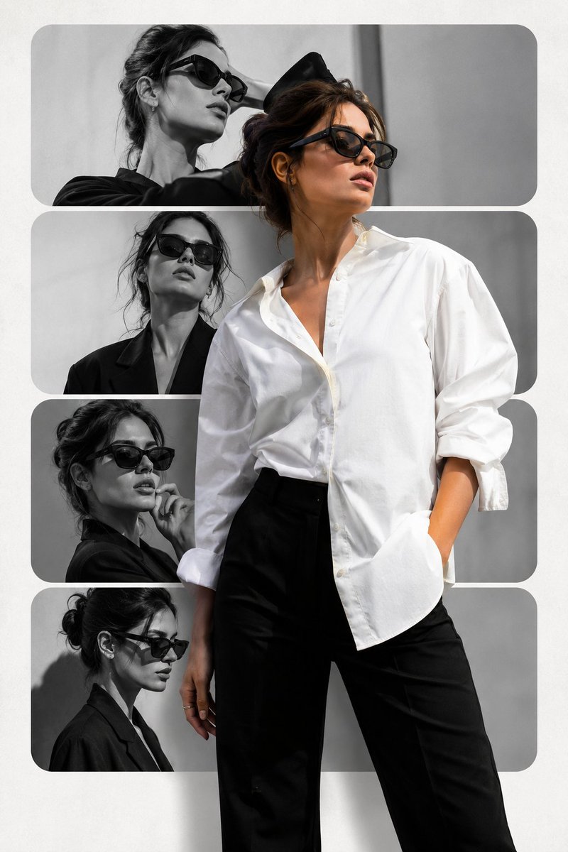 Minimalist Editorial Fashion Collage