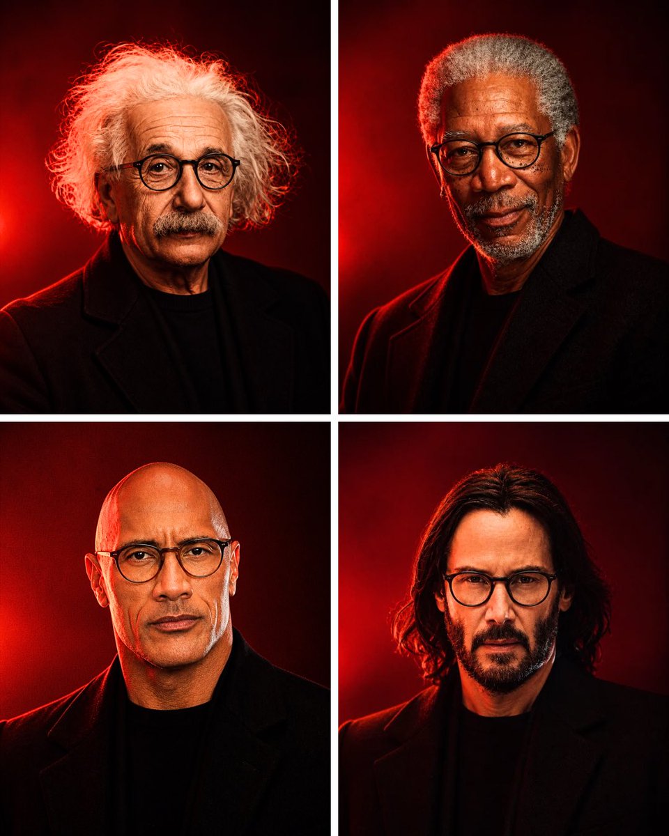 Anonymous Legends in Red Grid