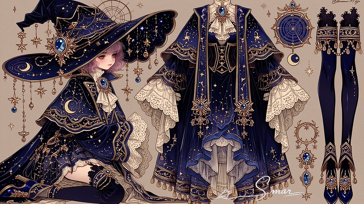 Celestial Witch Outfit Sheet