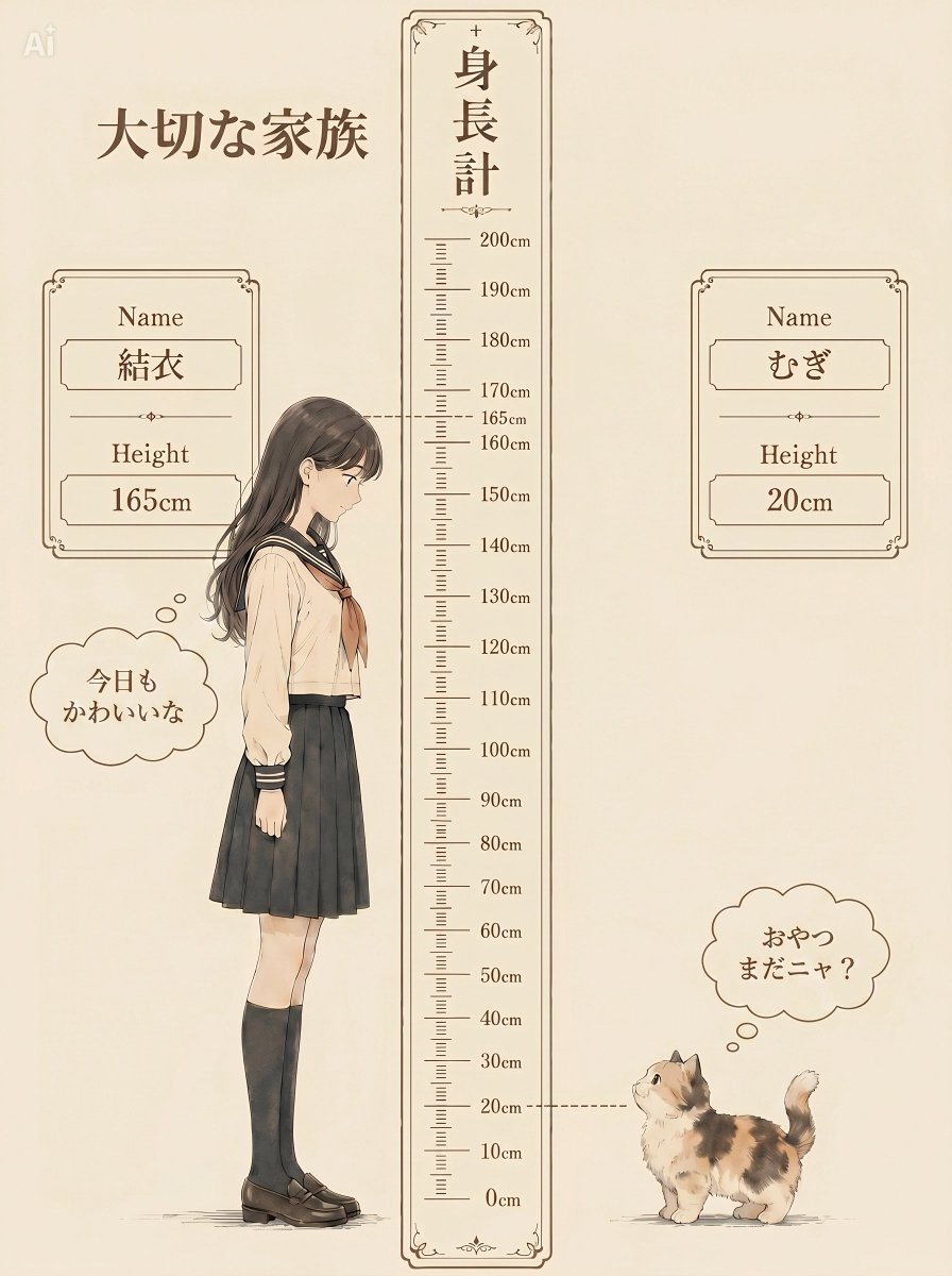 Nostalgic Height Chart Family Poster
