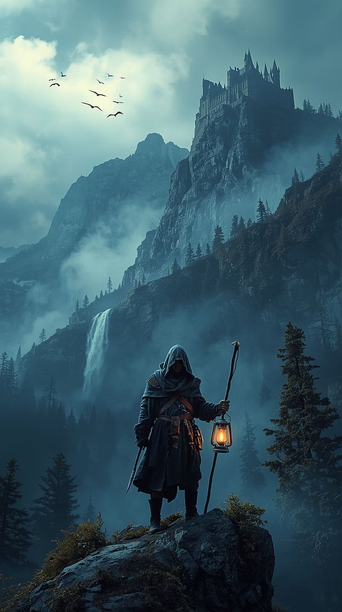 Epic Fantasy Warrior Landscape