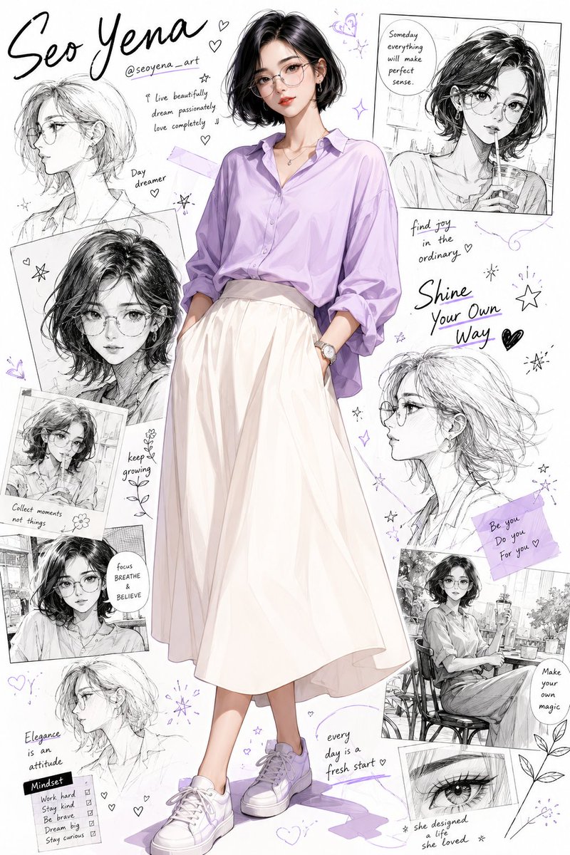 Anime Inspired Korean Fashion Portrait