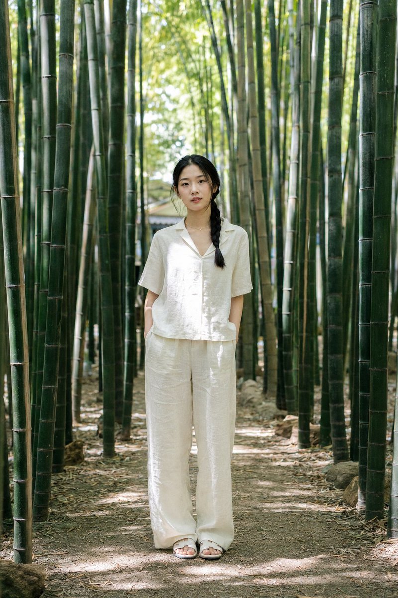 Suzhou Garden Bamboo Path Portrait