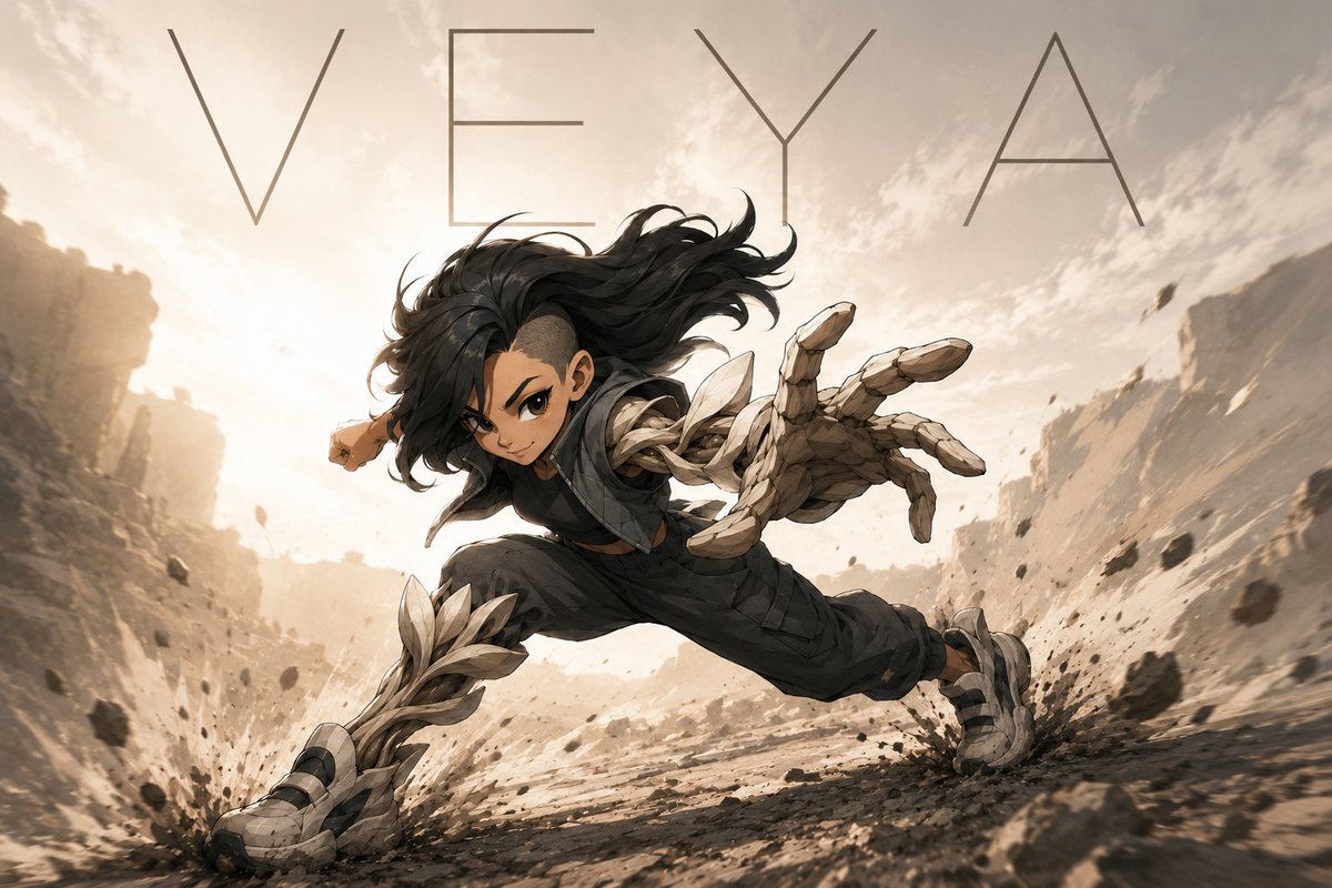 VEYA Anime Canyon Action Poster