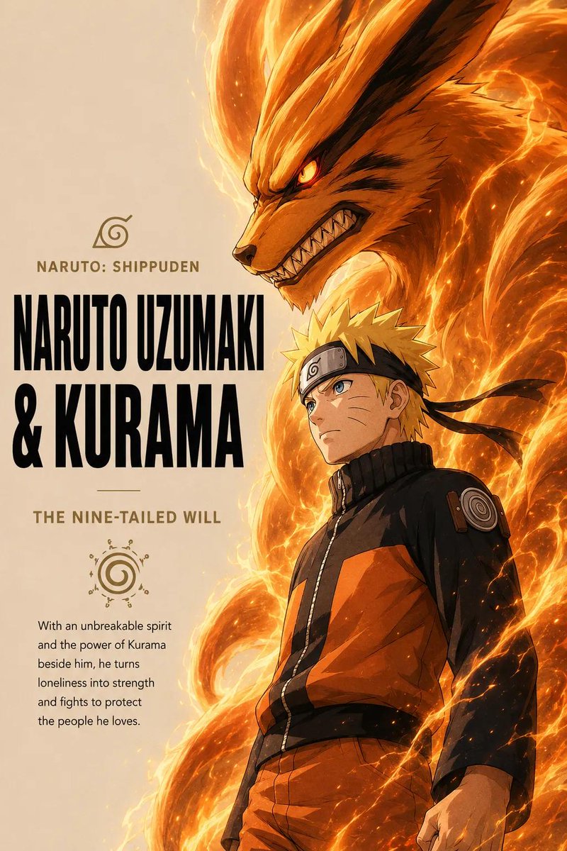 Anime Warrior and Spirit Poster