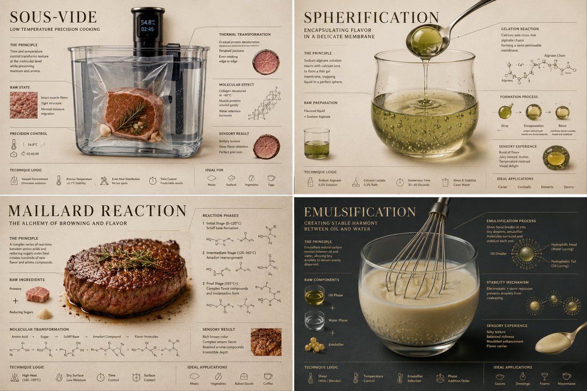 Luxury Culinary Chemistry Poster
