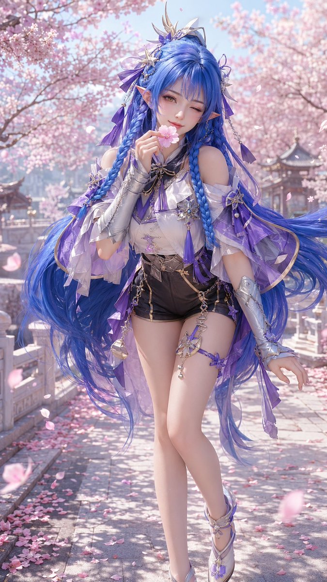 3D CG Oriental Fantasy Beauty Portrait