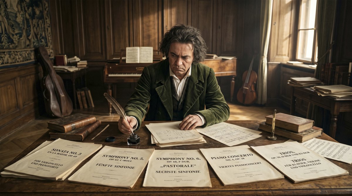 Beethoven Writing Symphonies