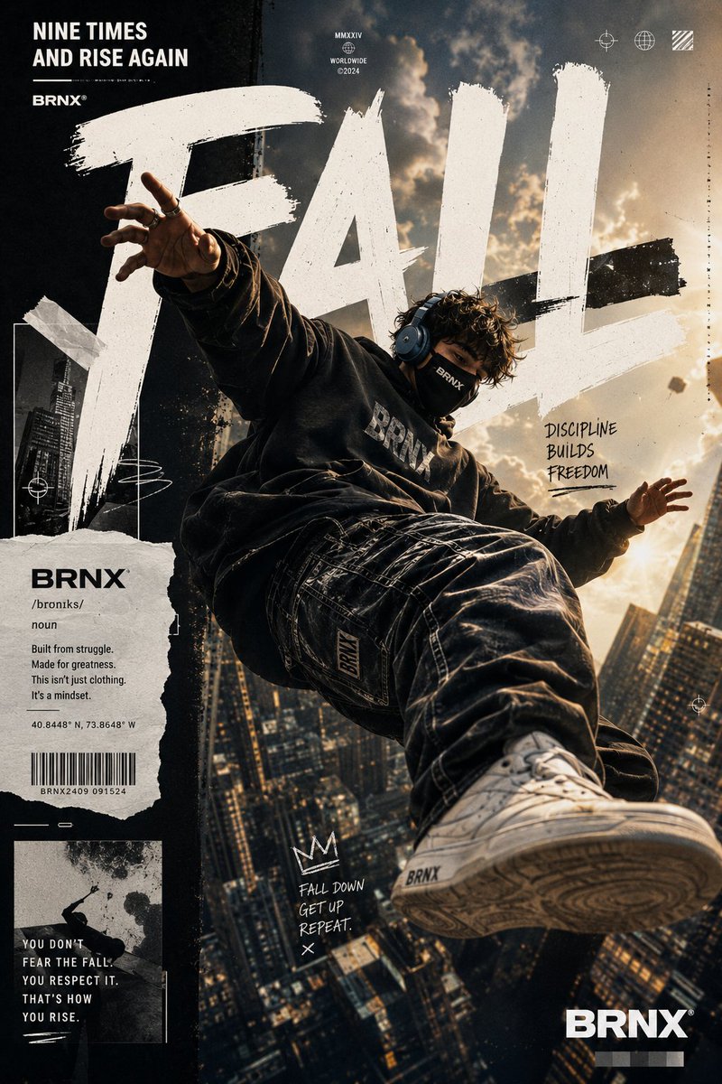 Streetwear Floating Poster Design