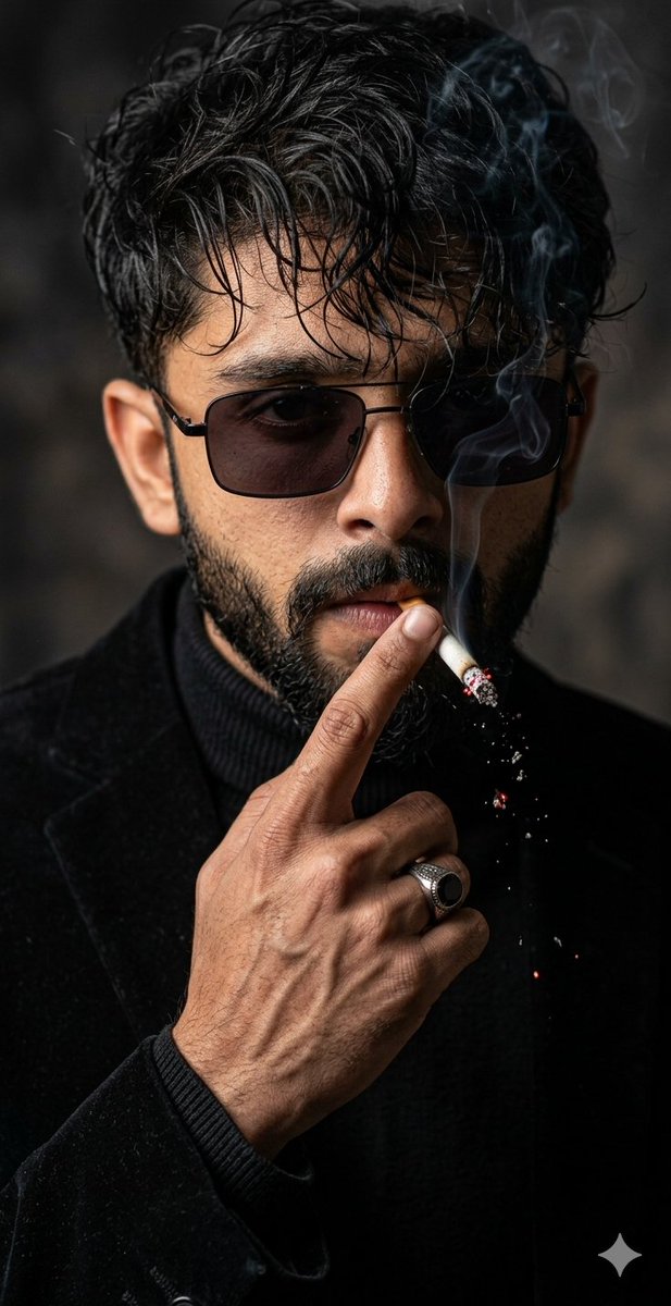 Cinematic Face-Locked Portrait with Cigarette