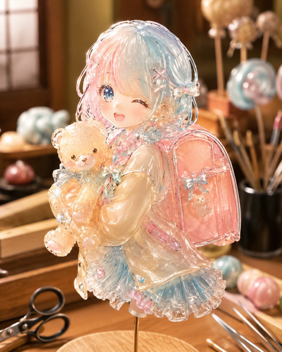 Anime Girl Candy Sculpture