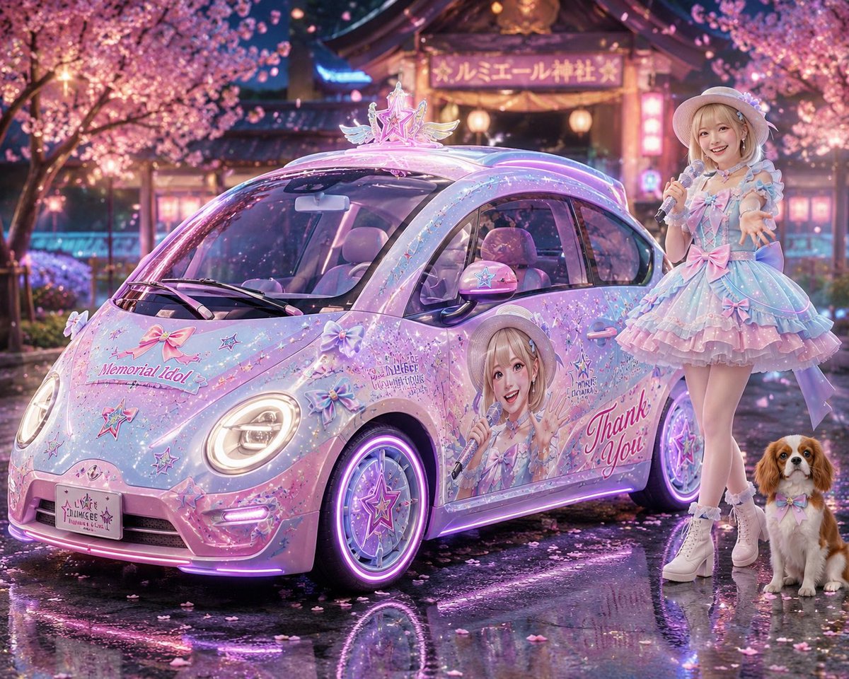 Pastel Idol Itasha at Sakura Shrine