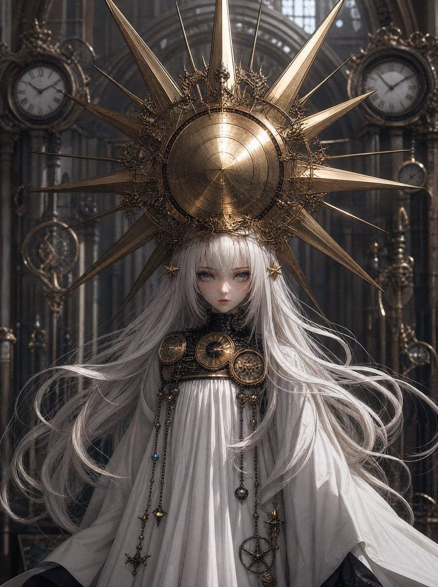 Steampunk Sun Crown Priestess