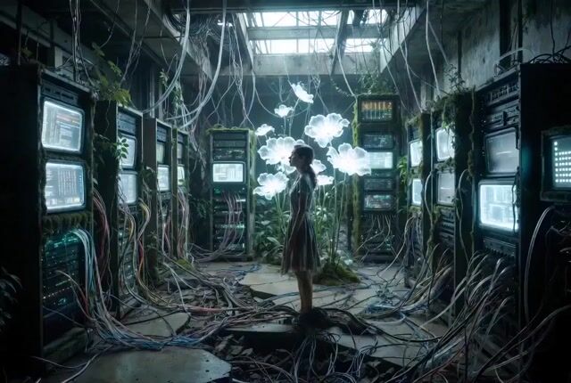 The Last Data Garden Cinematic Prompt