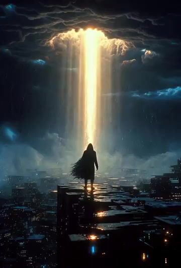 Cyberpunk singularity awakening video prompt