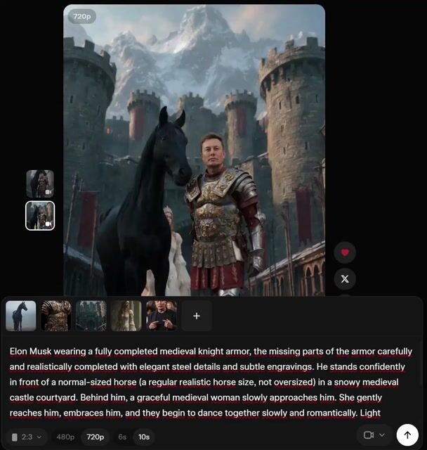 Elon Musk in Medieval Armor Prompt