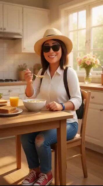 3D Cartoon Breakfast
