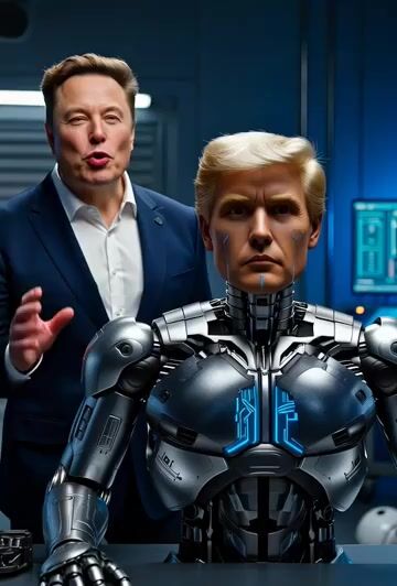 Elon Creates Trump Cyborg to Eradicate Woke Mind Virus