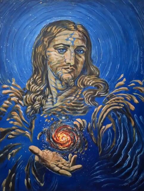 Animated 'Quantum Christ' Painting