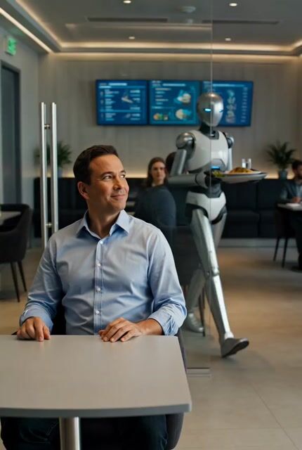 Future Where Robots Serve Food