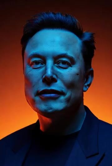 Cinematic Shot of Elon Musk