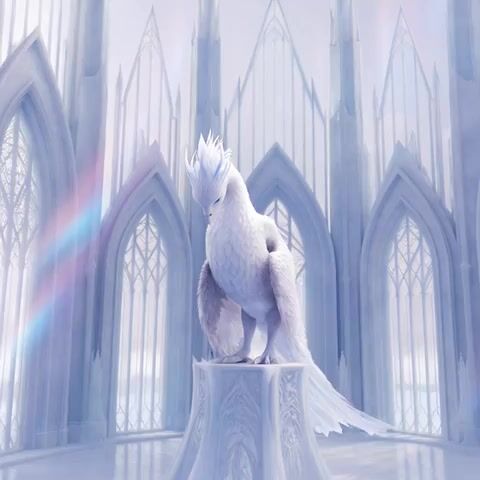 Cinematic Ice Phoenix Awakening Video Prompt