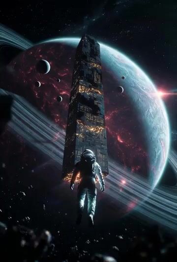 Cinematic sci-fi spaceship emergence video prompt