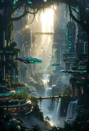 Futuristic Forest City World