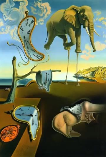Salvador Dalí Paintings in Motion Video Prompt