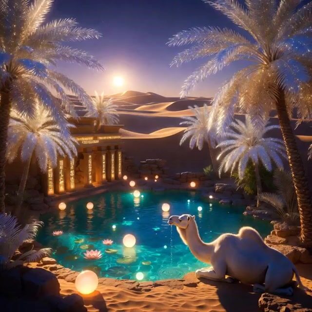 Desert Oasis Video Prompt