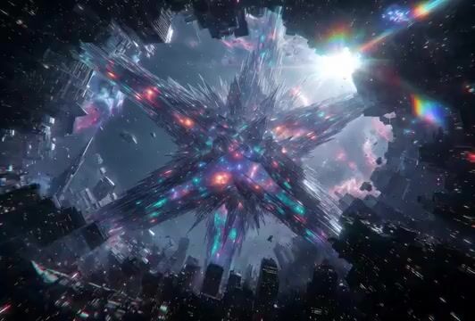 Tesseract Star Cube Incursion Video Prompt
