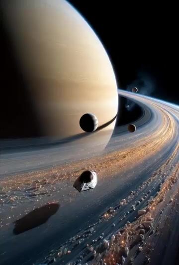 Cinematic Voyage Through the Saturn System