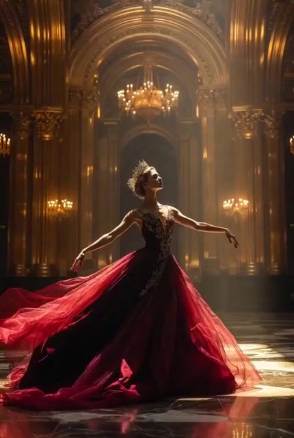 Ultra Cinematic Portrait of a Divine Imperial Ballerina