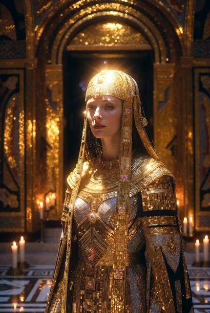 Byzantine Art Deco Fusion Empress