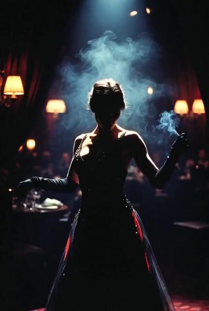 Grok Imagine prompt for Dark Noir Cabaret Scene