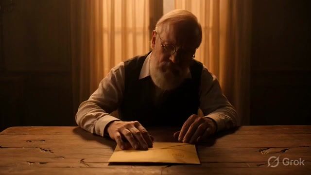 Multi-scene video prompt for a short film about a letter and a memory