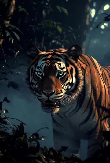 Grok Imagine Video Prompt: Cinematic Tiger Close-up