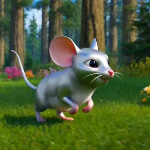 Video of a titanium mouse and its titanium animal friends
