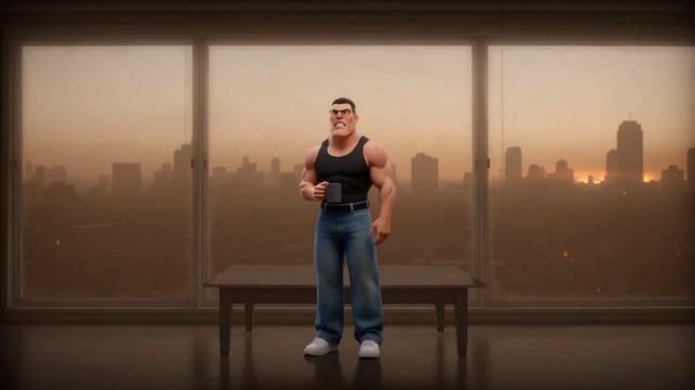 Cinematic CGI Trailer Scene: Smoggy Dawn