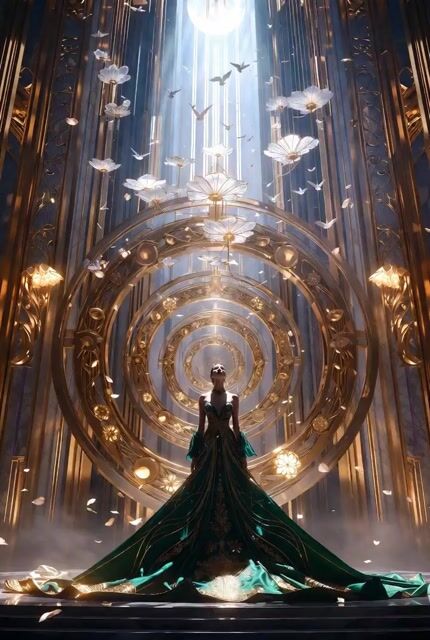 Luxurious Art Deco Cathedral Video Prompt