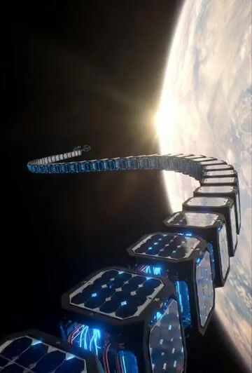 Sci-Fi Documentary Video Prompt for Orbital Solar Energy System