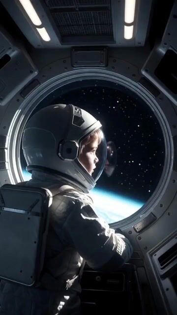 Child in Space with Voiceover