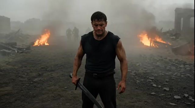 Cinematic Battle Scene Video Prompt