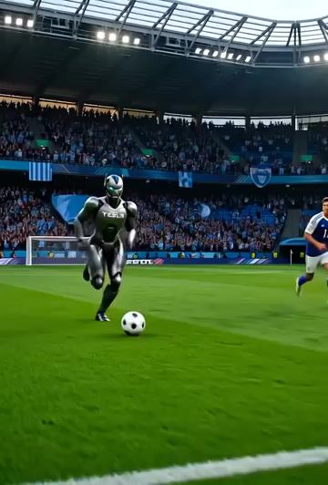 Optimus vs. Human Football Champions