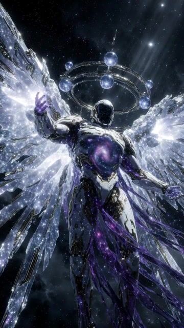 Hyperrealistic Cosmic-Mechanical Celestial Being