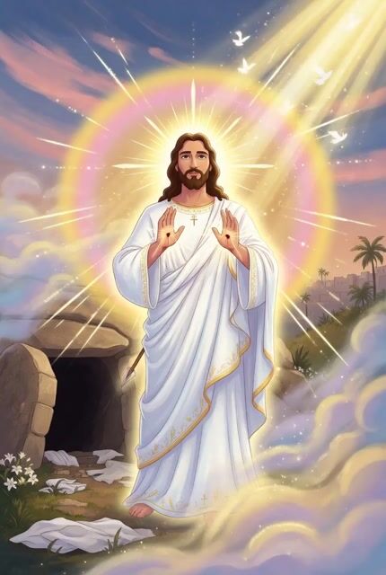 Grok Imagine Prompt: Jesus Christ Risen